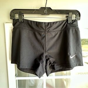 black Nike spandex shorts